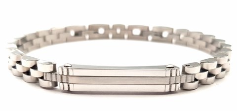 ​​​​​​​Welch White Steel Chain Bracelet