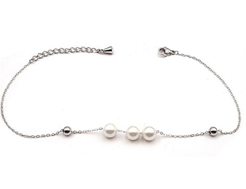 Welch Steel Pearl Anklet