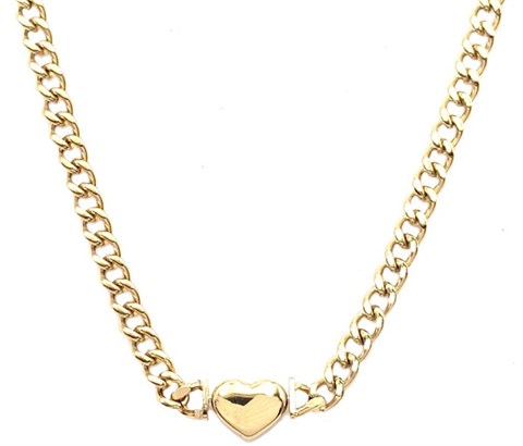 ​​​Welch Steel Chain Heart Necklace