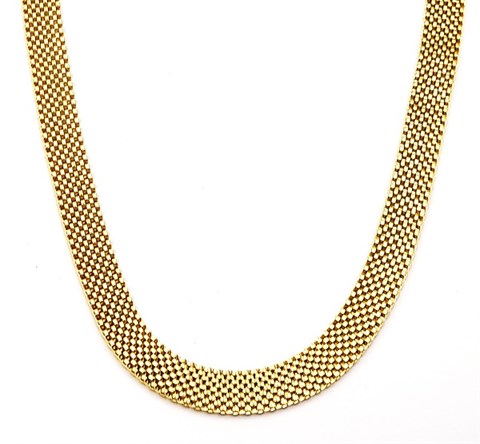 ​​​Welch Gold Steel Choker Necklace