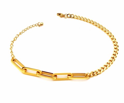 ​​​​Welch Gold Steel Chain Bracelet