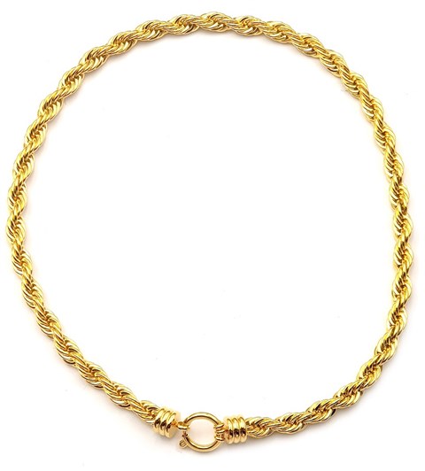 ​​​Welch Gold Steel Chain Necklace