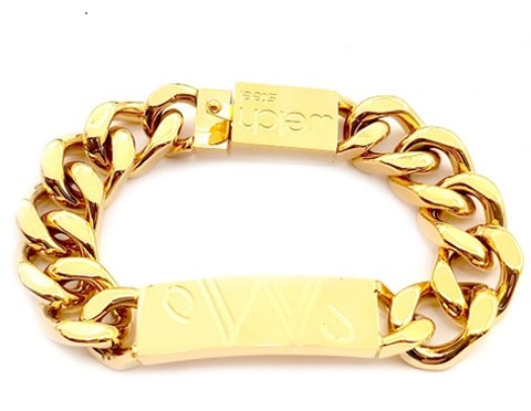 ​​​Welch Gold Steel Chain Bracelet