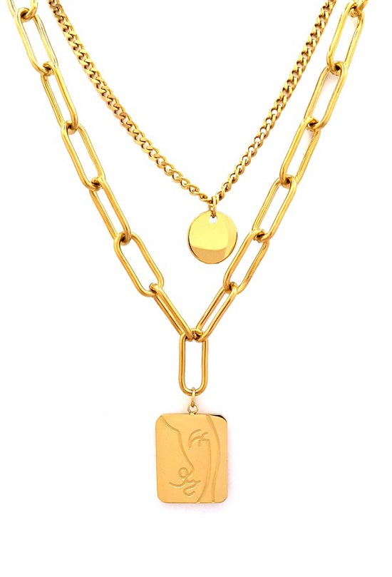 ​Welch Gold Lady Steel Necklace
