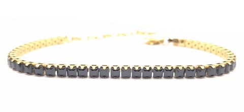Welch Gold Stone Waterway 3 mm Steel Bracelet