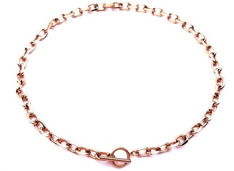 ​​Welch Rose Steel Chain Choker Necklace