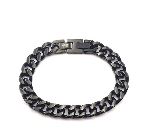 ​​​Welch Black Steel Chain Bracelet