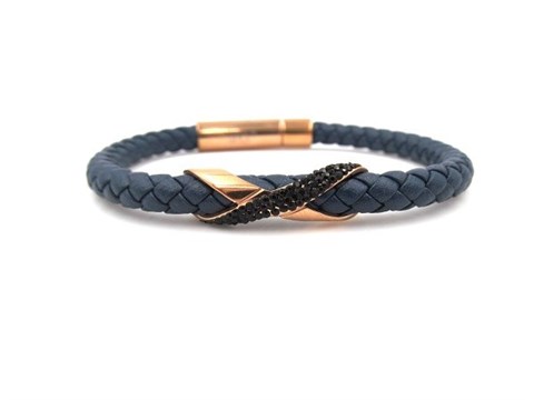 Welch Stone Blue Leather Bracelet