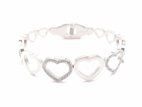 Welch Stone Heart Steel Bracelet