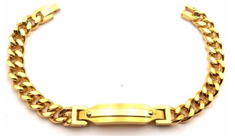 ​​​​Welch Chain Gold Steel Bracelet