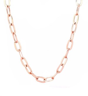 ​Welch Steel Rose Plate Necklace