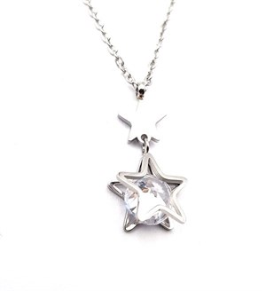 ​Welch Steel Stone Star Necklace