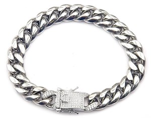 ​​Welch Steel Stone Chain Bracelet