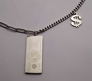 ​​Welch Steel USD Dollar Necklace