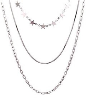​​Welch Steel Star Combination Necklace