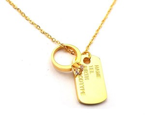 ​​​​Welch Steel Ring Love Necklace