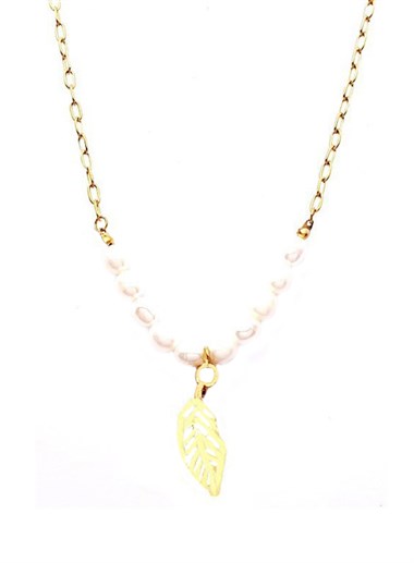 ​​Welch Steel Chain Pearl Necklace