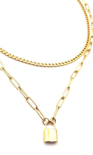 ​​​​Welch Steel Chain Lock Necklace