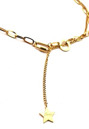 ​​Welch Gold Model Star Steel Choker Necklace