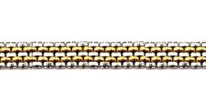 Welch Gold White Steel Chain Bracelet