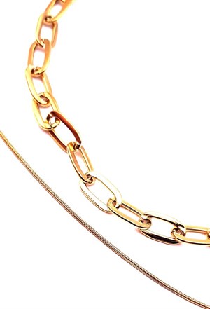 ​Welch Gold Steel Choker Necklace
