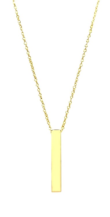 ​​Welch Gold Steel Rod Necklace