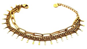 ​Welch Gold Steel Chain Bracelet