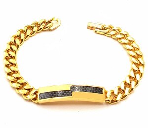 ​​​​​​​Welch Gold Chain Steel Bracelet