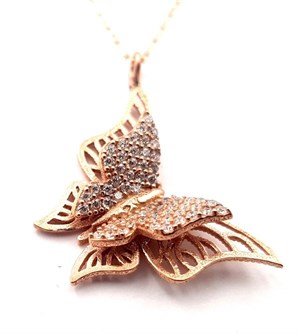 ​Welch Silver Butterfly Necklace
