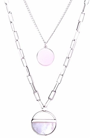 ​​​Welch Womens Steel Combination Necklace