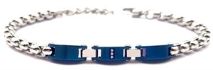 ​​​​Welch Blue Chain Stone Steel Bracelet