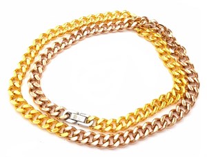 ​​​Welch Rose Gold Steel Chain Necklace