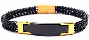 ​​​Welch Yellow Black Steel Bracelet