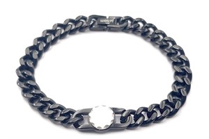 ​​Welch Black Steel Chain Bracelet