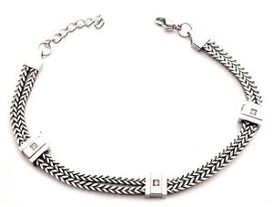 ​​Welch Stone Chain Steel Bracelet