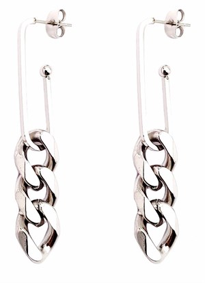 Welch Steel Suspender Chain Earrings