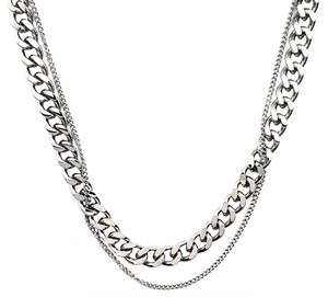 Welch Steel Chain Choker Necklace