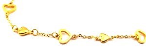 Welch Gold Steel Heart Bracelet