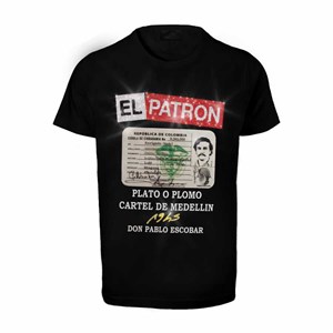 Welch U-1945 Paplo Escobar Ya Gümüşümü Alırsın Ya Kurşunumu T-Shirt