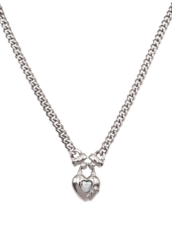 Welch Steel Heart Lock Necklace