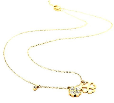Welch Steel Lucky Clover Necklace