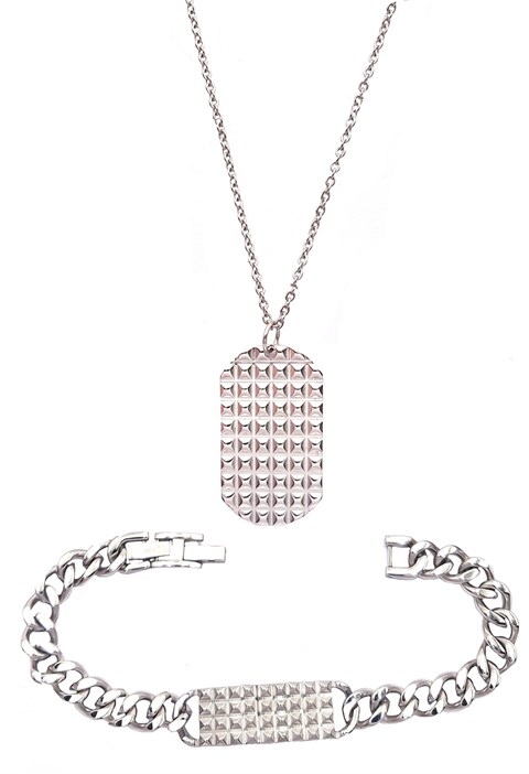 Welch Steel Set Necklace Bracelet