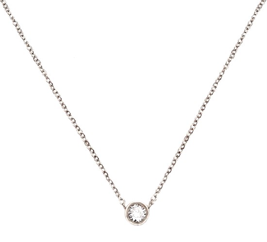 Welch Steel Solitaire Necklace