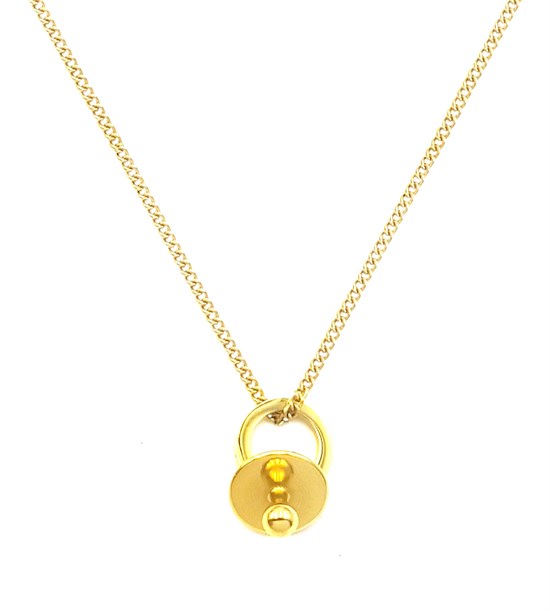 Welch Gold Steel Pacifier Necklace