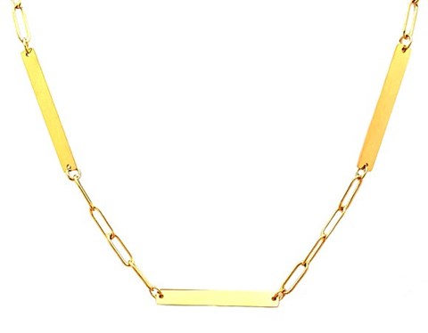 ​​Welch Gold Steel Necklace