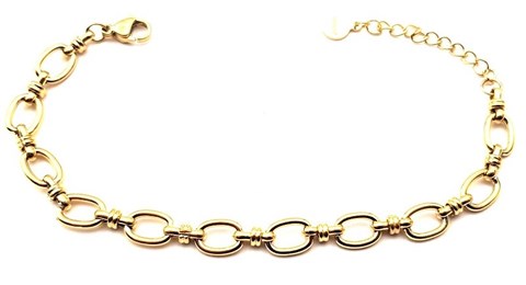 Welch Gold Steel Chain Bracelet