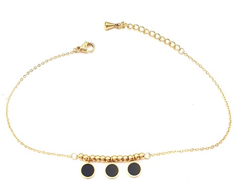 ​​​Welch Gold Steel Chain Anklet