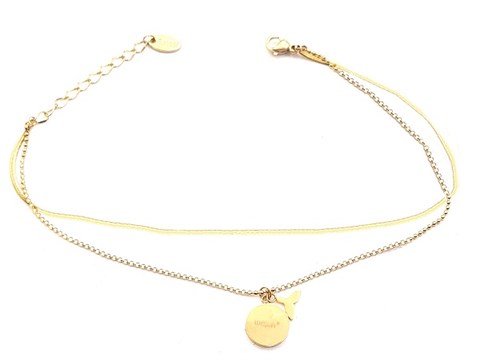 ​​​Welch Gold Steel Chain Anklet