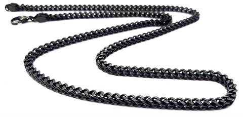 Welch Black Steel King Necklace